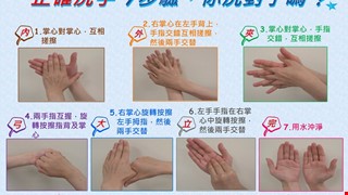 正確洗手7步驟
