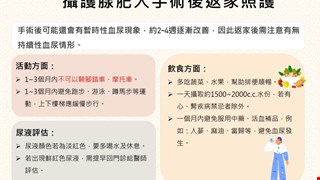 攝護腺肥大手術後返家照護/13C