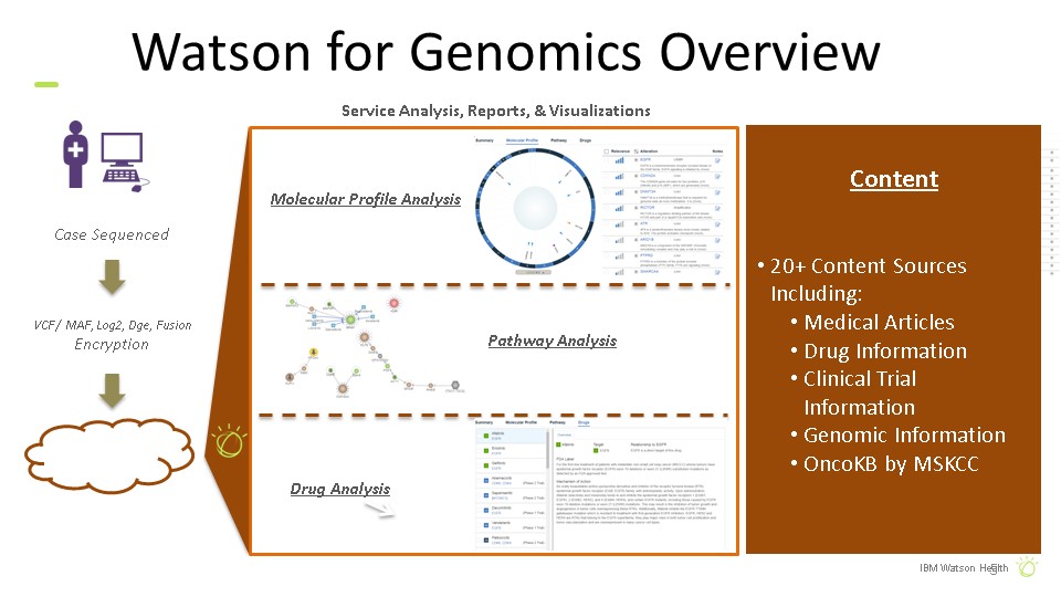 IBM Watson for Genomics可辨析：基因訊息、醫學文獻、用藥指引、臨床試驗